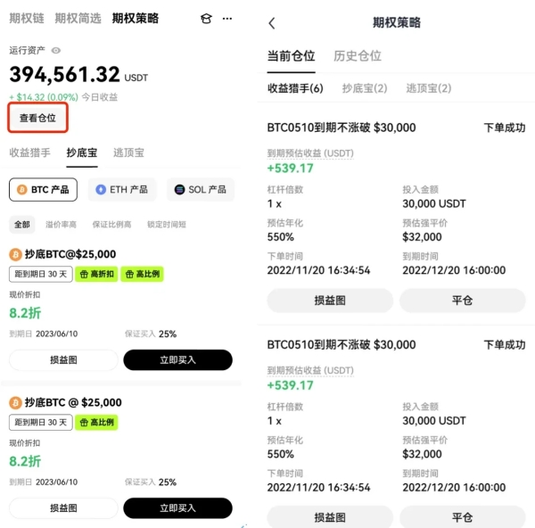 易欧交易所App期权策略使用教程(不涨就赚与不跌就赚详解)