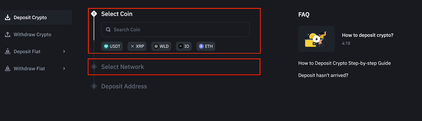 如何将加密货币充值到币安账户